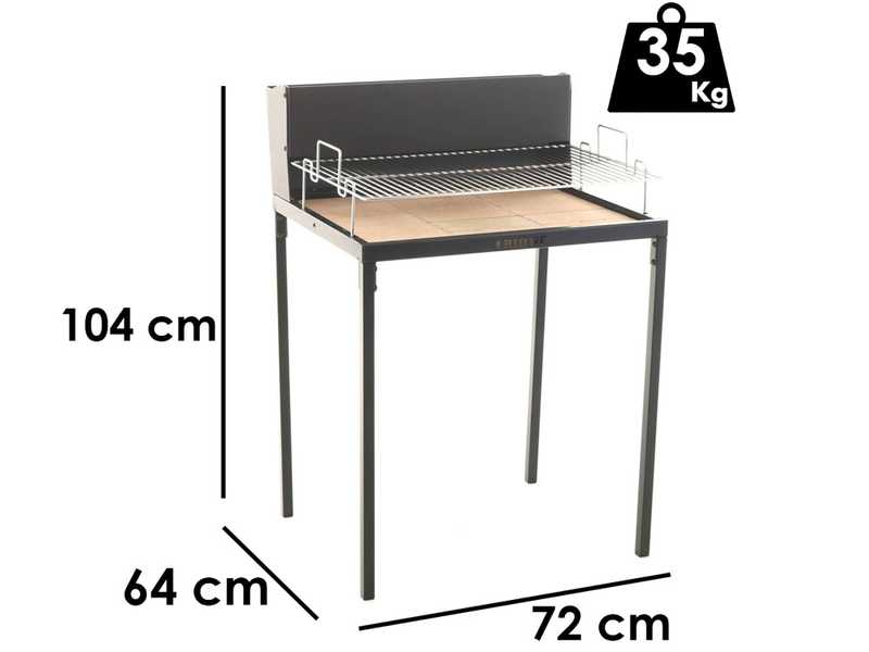 Famur BK7 Light - Barbecue &agrave; bois et charbon