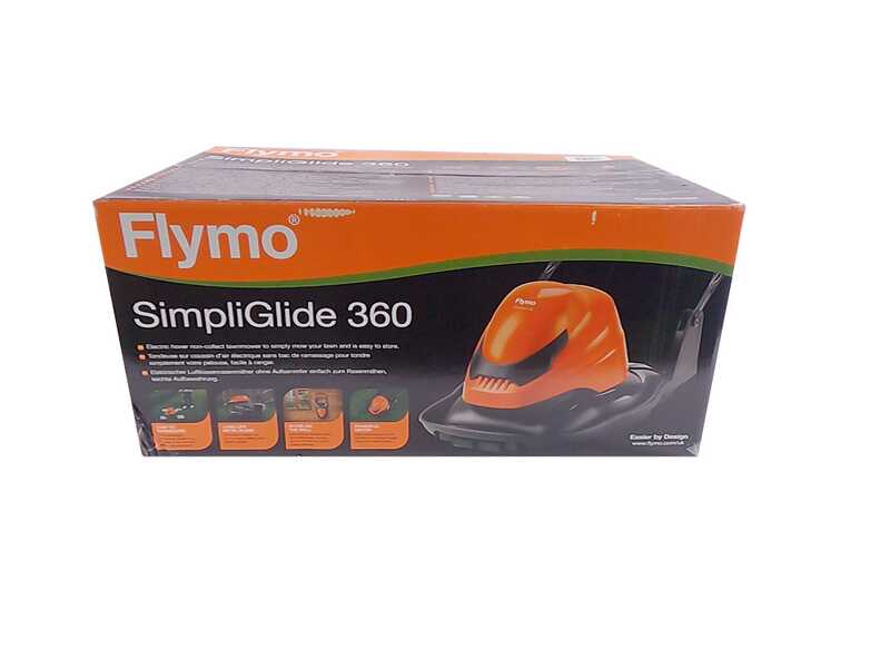 Flymo SimpliGlide 360 - Tondeuse &agrave; gazon sur coussin d'air - 1800W - Coupe de 36&nbsp;cm