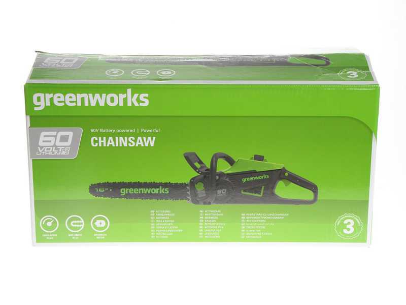 Tron&ccedil;onneuse &agrave; batterie GreenWorks GD60CS40 - lame de 41cm - BATTERIE ET CHARGEUR NON INCLUS