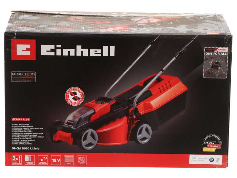 Einhell GE-CM 18/30 Li PXC - Tondeuse &agrave; gazon sur batterie - 18V 4Ah - Coupe 30 cm