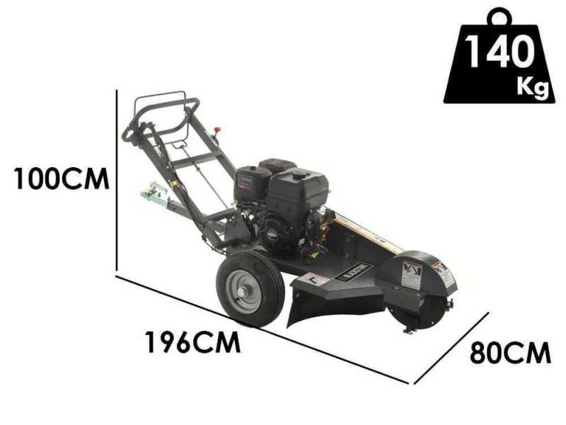 BlackStone SG 420 B&amp;S ES PRO - Rogneuse de souches - Moteur B&amp;S XR2100 420cm3 - Disque de coupe avec 8 marteaux en carbure de tungst&egrave;ne