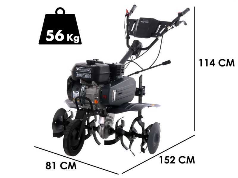 Motobineuse BlackStone MHB 1500 avec moteur thermique &agrave; essence 212 cm3