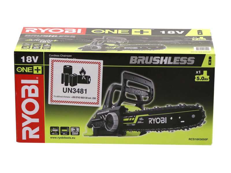 RYOBI RCS18X30-50F - Tron&ccedil;onneuse &agrave; batterie 18 V 5 Ah  - Guide 30 cm