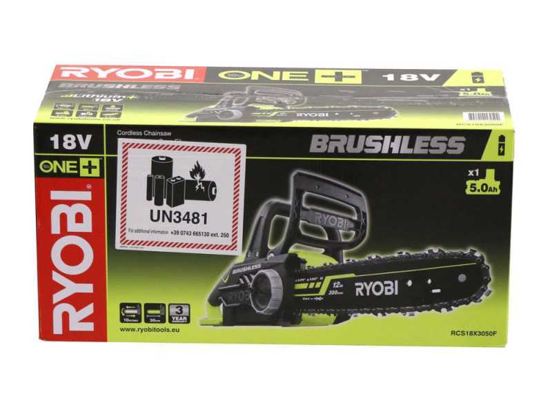 Tron&ccedil;onneuse &agrave; batterie RYOBI RCS18X30-50F - 18V - 5Ah  - longueur guide 30 cm