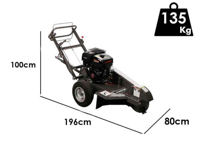 BlackStone SG 420 L ES PRO -  Rogneuse de souches - Moteur Loncin de 420 cm3 - Disque de coupe avec 8 marteaux en carbure de tungst&egrave;ne