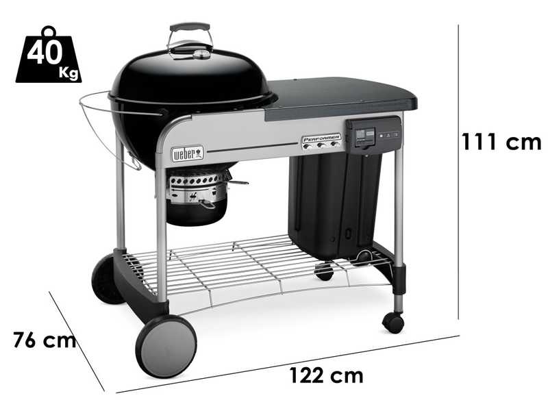 Weber Performer Deluxe GBS - Barbecue &agrave; charbon