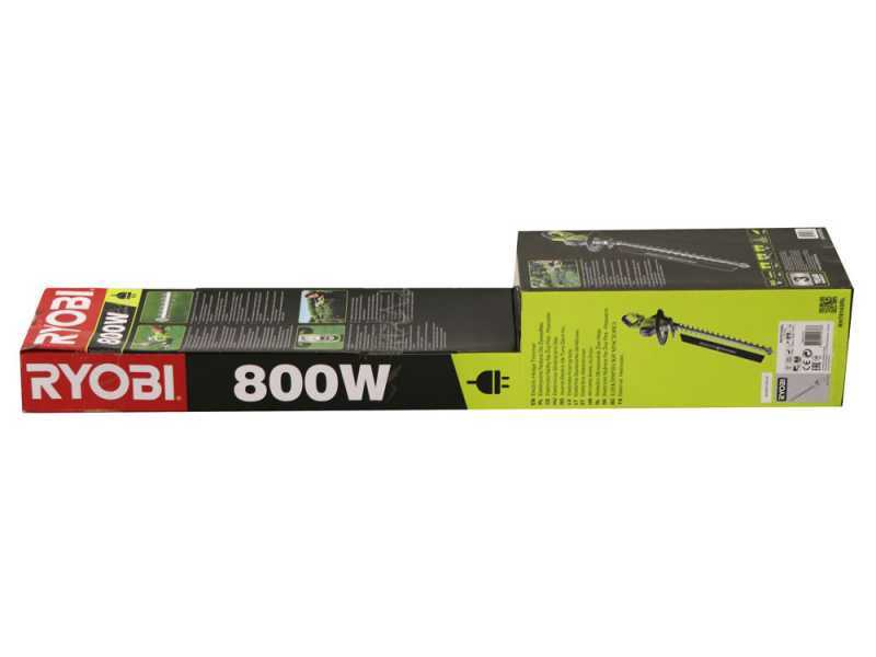 Taille-haie &eacute;lectrique 800W RYOBI RHT8165RL - lame de 65 cm - coupe de 34 mm