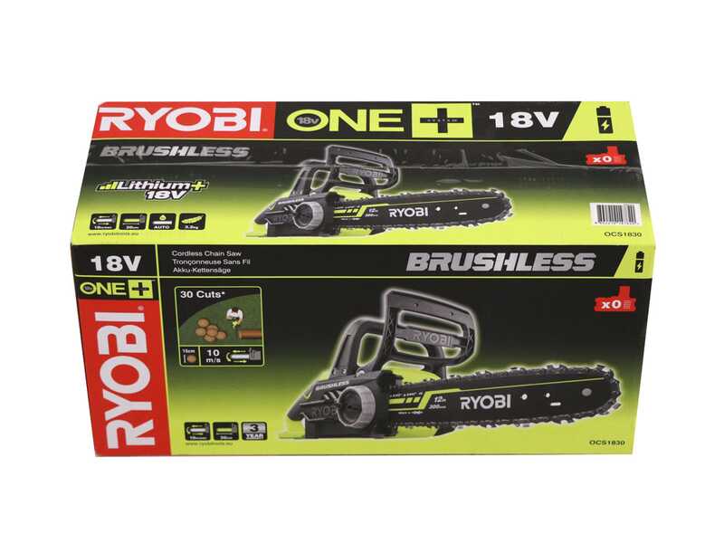 RYOBI BRUSHLESS OCS1830- Tron&ccedil;onneuse &agrave; batterie 18 V - Guide 30 cm - SANS BATTERIE NI CHARGEUR