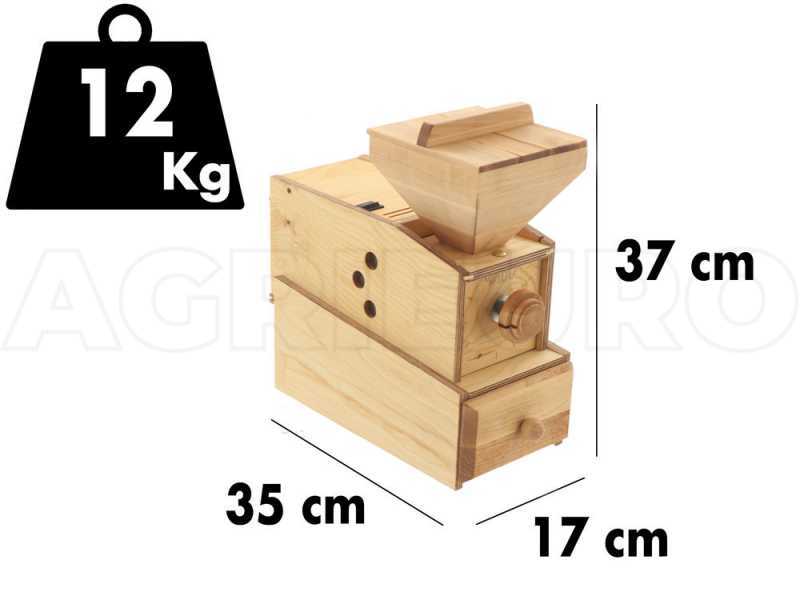 WIDU Widukind Mod. 1 - Moulin &agrave; farine en bois de bouleau - 400W