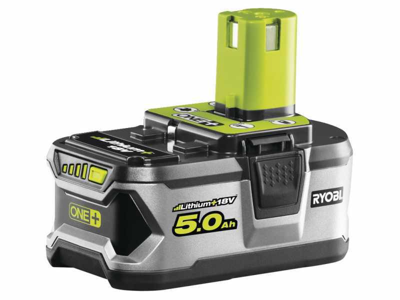 Tondeuse &eacute;lectrique &agrave; batterie RYOBI RY18LMX37A-150 - 18V - 5Ah - bac de 45 l -coupe de 37 cm