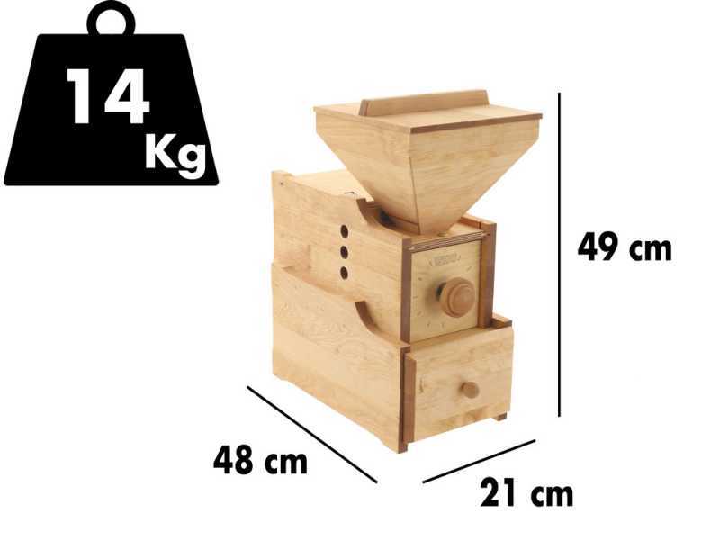 WIDU Universalm&uuml;hle Mod. 3  - Moulin &agrave; farine en bois de bouleau