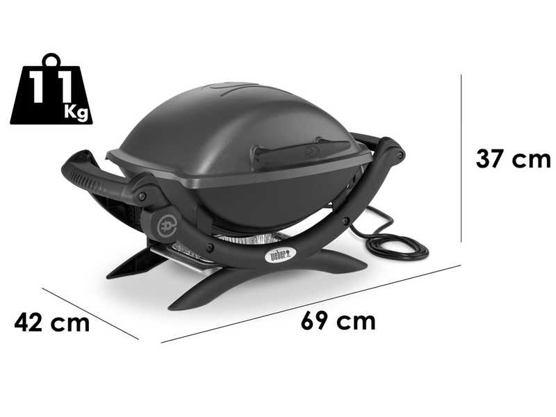 Weber Q1400 - Barbecue &eacute;lectrique portable