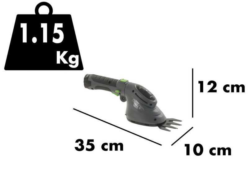 Cisaille &agrave; gazon &agrave; batterie avec perche Verdemax - TR3.6- 3.6V 1.5Ah