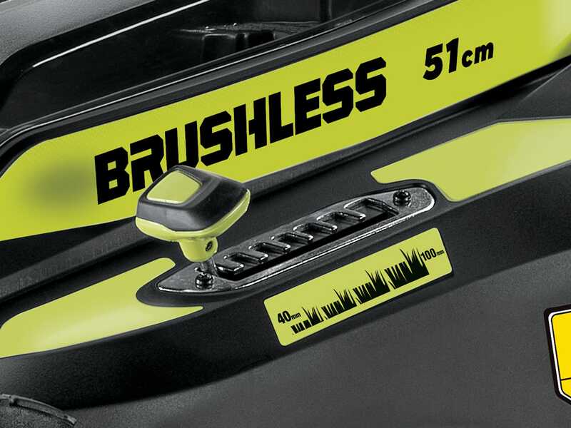 Ryobi RY36LMX51A-160 - Tondeuse &agrave; gazon tract&eacute;e &agrave; batterie - MAX POWER 36V/6Ah - Coupe 51 cm