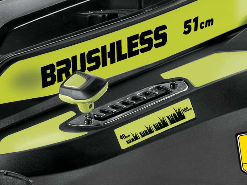 Ryobi RY36LMX51A-160 - Tondeuse &agrave; gazon tract&eacute;e &agrave; batterie - MAX POWER 36V/6Ah - Coupe 51 cm