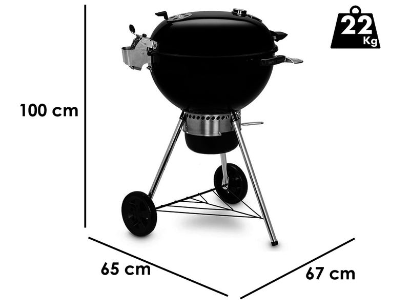 Weber Master Touch Premium E-5770 BLK - Barbecue &agrave; charbon