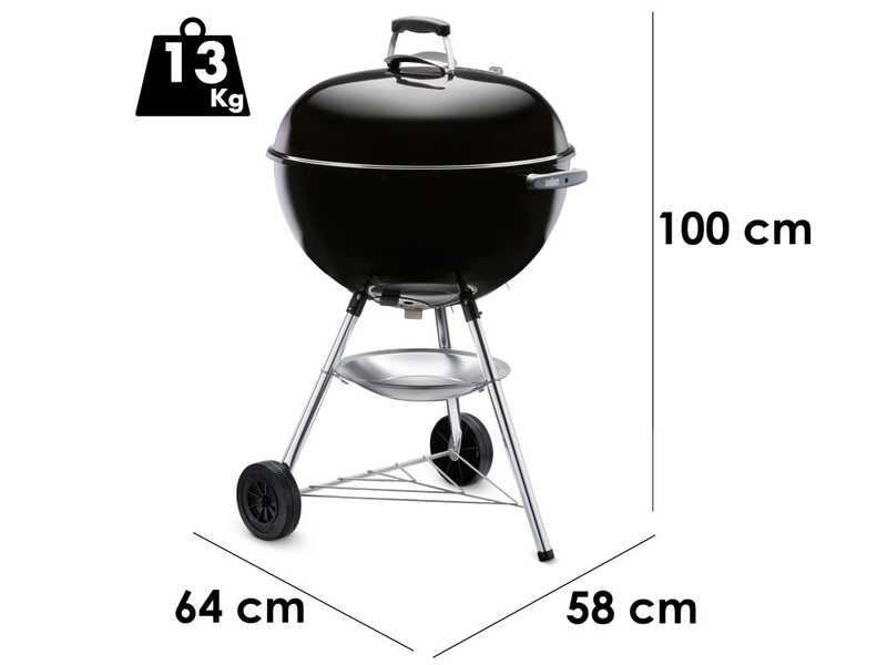 Weber Bar-B-Kettle - Barbecue &agrave; charbon - Diam&egrave;tre de la grille de 57&nbsp;cm
