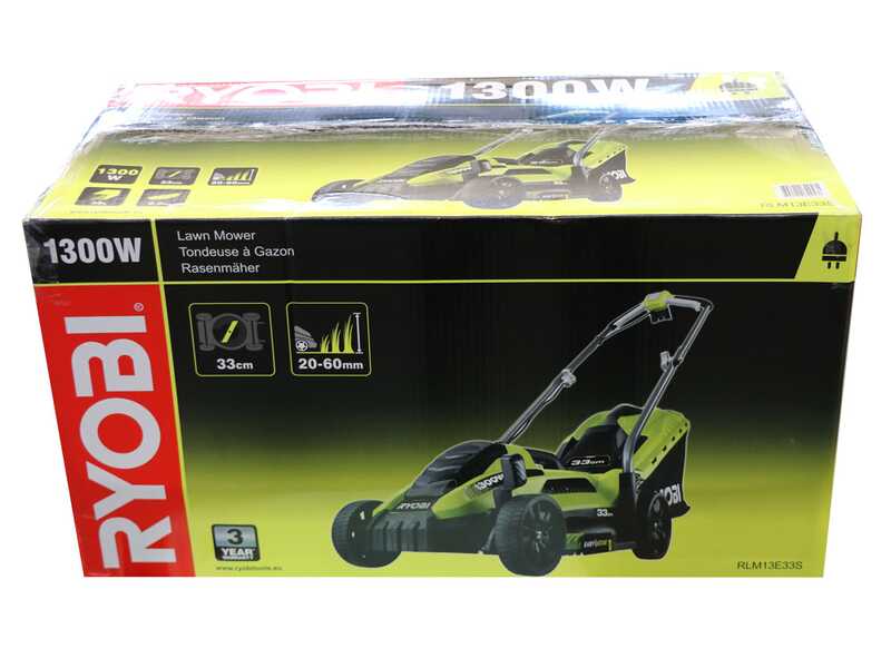 Ryobi RLM13E33S - Tondeuse &agrave; gazon &eacute;lectrique - 1300W - Coupe de 33&nbsp;cm