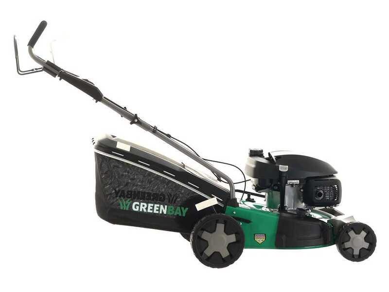 GreenBay GB-LM 51 H - Tondeuse thermique &agrave; gazon tract&eacute;e - 4 en 1  - Moteur Honda GCVx170 - Coupe 51 cm
