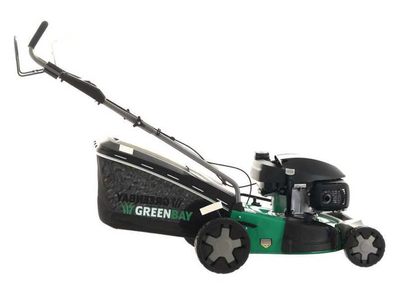 Tondeuse &agrave; gazon tract&eacute;e GreenBay GB-LM 51 H - 4 en 1  - Moteur Honda GCVx170 - Coupe de 51cm