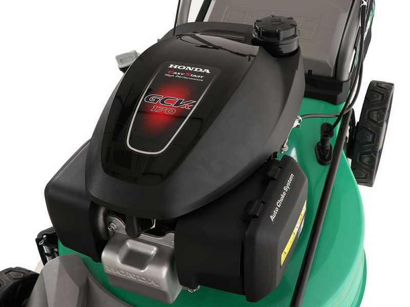 Tondeuse &agrave; gazon tract&eacute;e GreenBay GB-LM 51 H - 4 en 1  - Moteur Honda GCVx170 - Coupe de 51cm