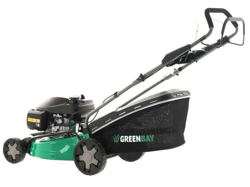 Tondeuse &agrave; gazon tract&eacute;e GreenBay GB-LM 51 H - 4 en 1  - Moteur Honda GCVx170 - Coupe de 51cm