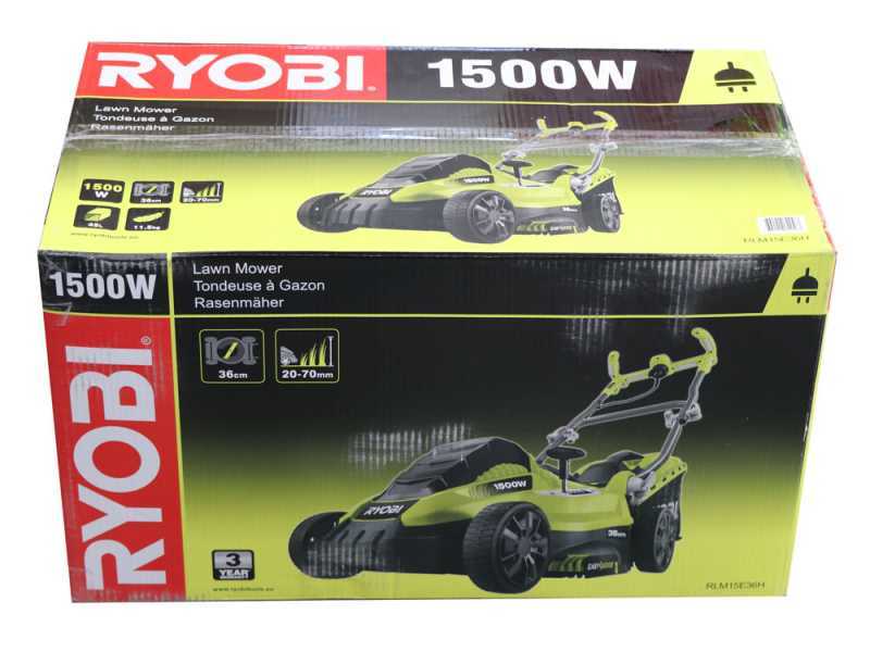 Ryobi RLM15E36H - Tondeuse &agrave; gazon &eacute;lectrique - 1500W - Coupe de 36&nbsp;cm