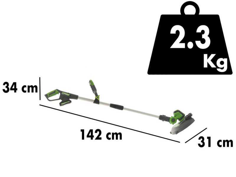 Coupe-bordures &agrave; batterie VERDEMAX TR20 - Batterie 20 V 2Ah