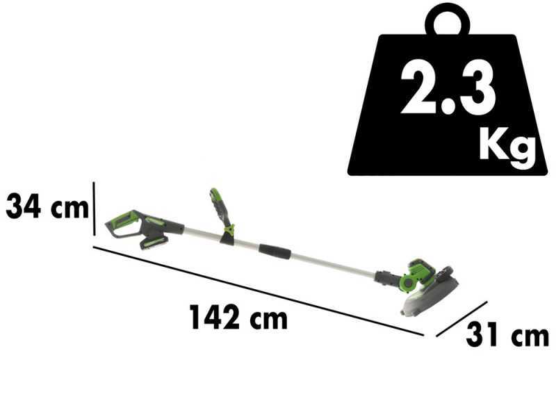 VERDEMAX TR20 - Coupe-bordure &agrave; batterie - 20 V 2Ah