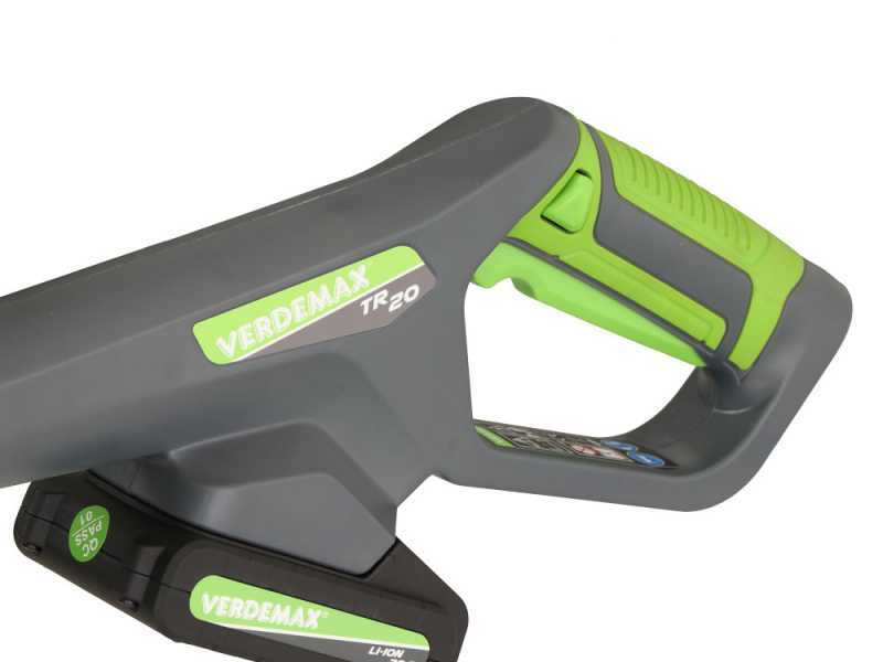 VERDEMAX TR20 - Coupe-bordure &agrave; batterie - 20 V 2Ah