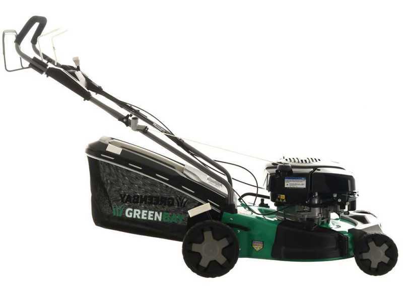 Tondeuse &agrave; gazon tract&eacute;e GreenBay GB-LM 51 BS - 4 en 1 - Moteur B&amp;S 750EX- Coupe 51 cm