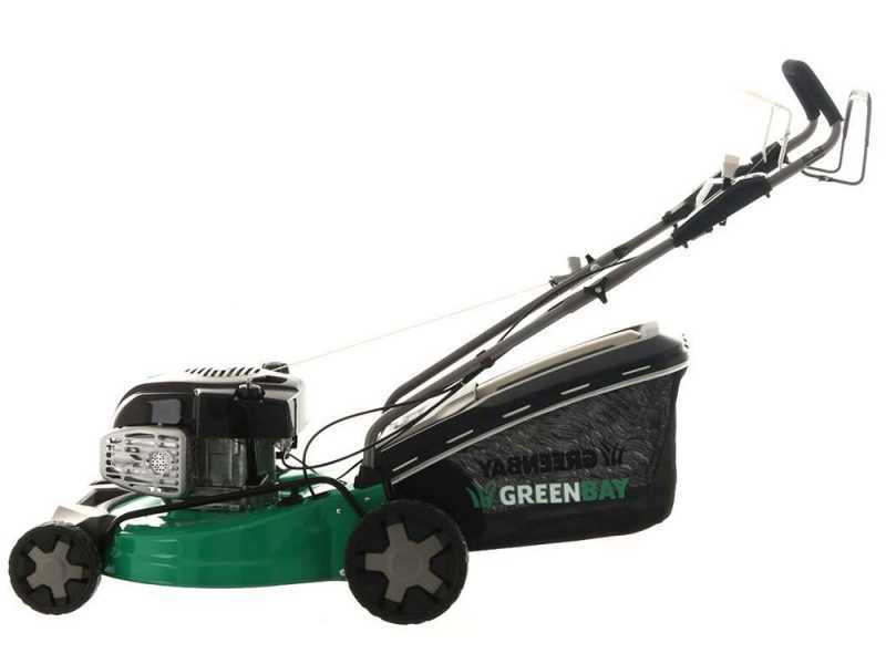 Tondeuse &agrave; gazon tract&eacute;e GreenBay GB-LM 51 BS - 4 en 1 - Moteur B&amp;S 750EX- Coupe 51 cm