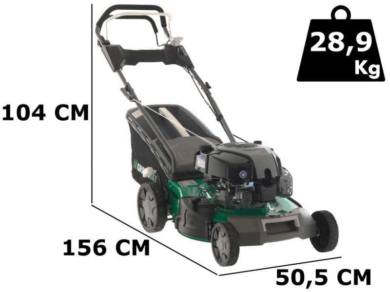 Tondeuse &agrave; gazon tract&eacute;e GreenBay GB-LM 51 BS - 4 en 1 - Moteur B&amp;S 750EX- Coupe 51 cm
