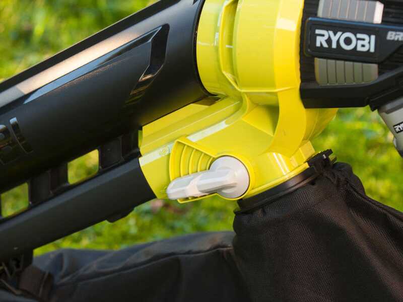 RYOBI OBV18 - Souffleur aspirateur et broyeur &agrave; batterie 18 V 4 Ah