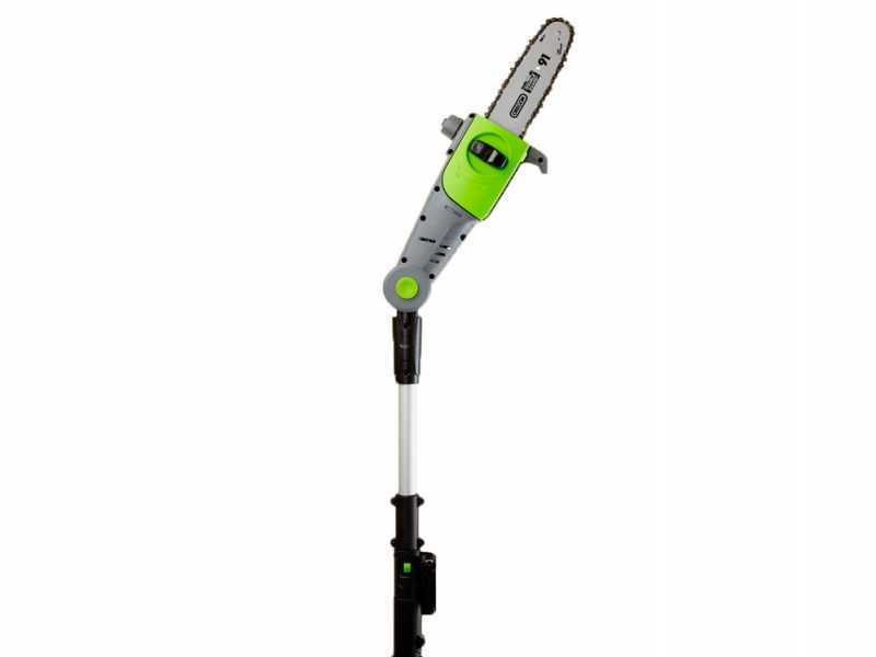 Perche &eacute;lagueuse &agrave; batterie t&eacute;lescopique Verdemax PT20- Batterie de 20V - 2AH