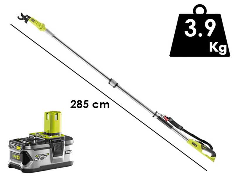 &Eacute;chenilloir &agrave; batterie RYOBI RY18PLA-0 - 18V - 4Ah - Diam&egrave;tre de coupe 32 mm