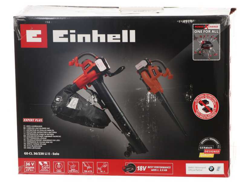 Souffleur et aspirateur &agrave; batterie einhell GE-CL 36/230 Li E - SANS BATTERIE NI CHARGEUR