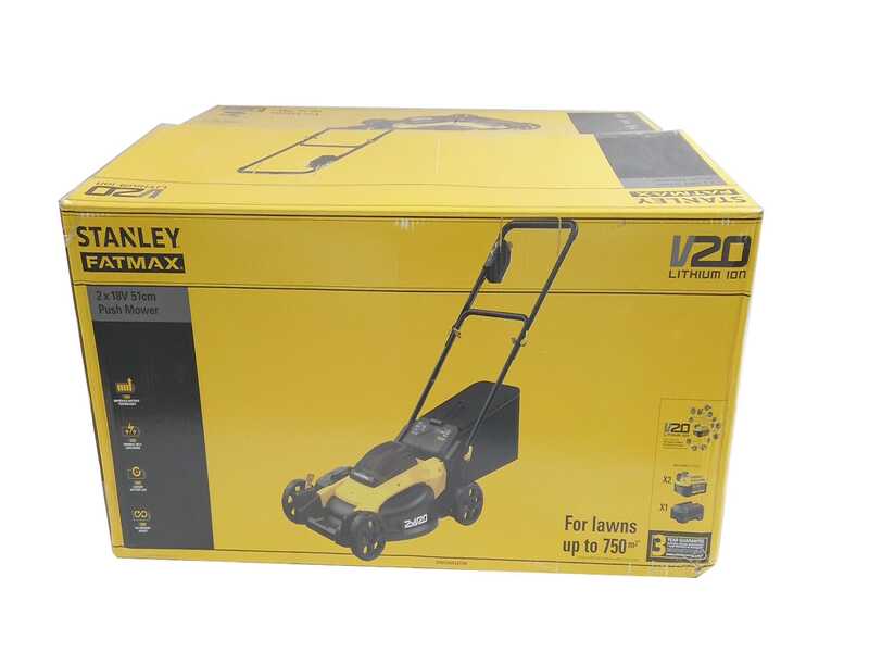 Stanley Fatmax SFMCMW2651M - Tondeuse &agrave; gazon &agrave; batterie - 2x18V/4Ah - Coupe 40 cm