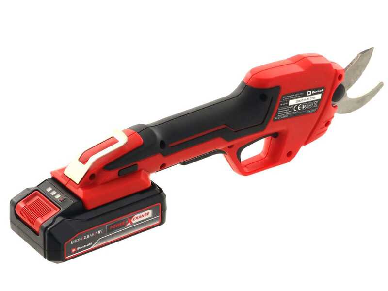 Einhell GE-LS 18 Li - S&eacute;cateur de taille &agrave; batterie - 18V 2.5Ah - Diam&egrave;tre de coupe 28 mm