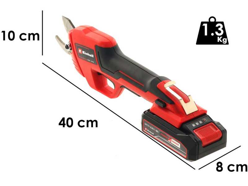 Einhell GE-LS 18 Li - S&eacute;cateur de taille &agrave; batterie - 18V 2.5Ah - Diam&egrave;tre de coupe 28 mm