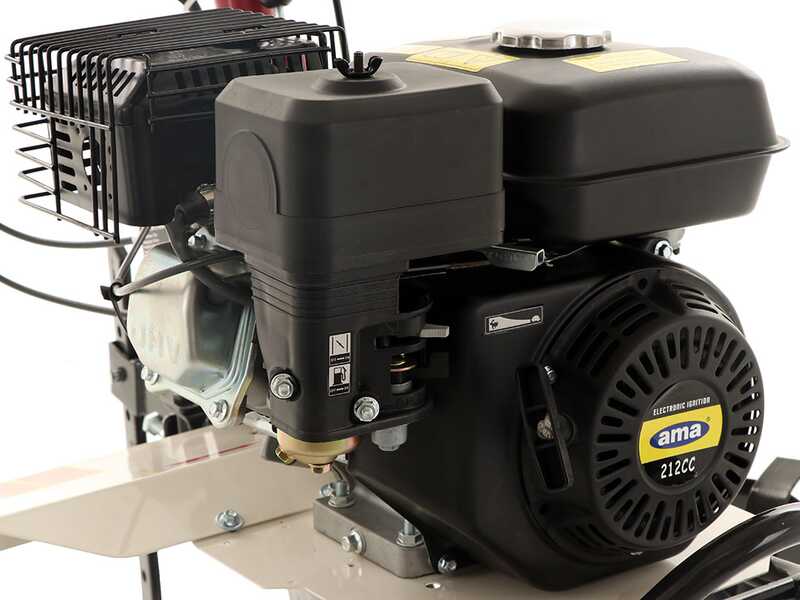 AMA MTZ100G - Motobineuse à essence 7 CV - Moteur de 212 cm3