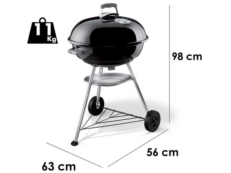 Weber Compact Kettle 57 - Barbecue &agrave; charbon