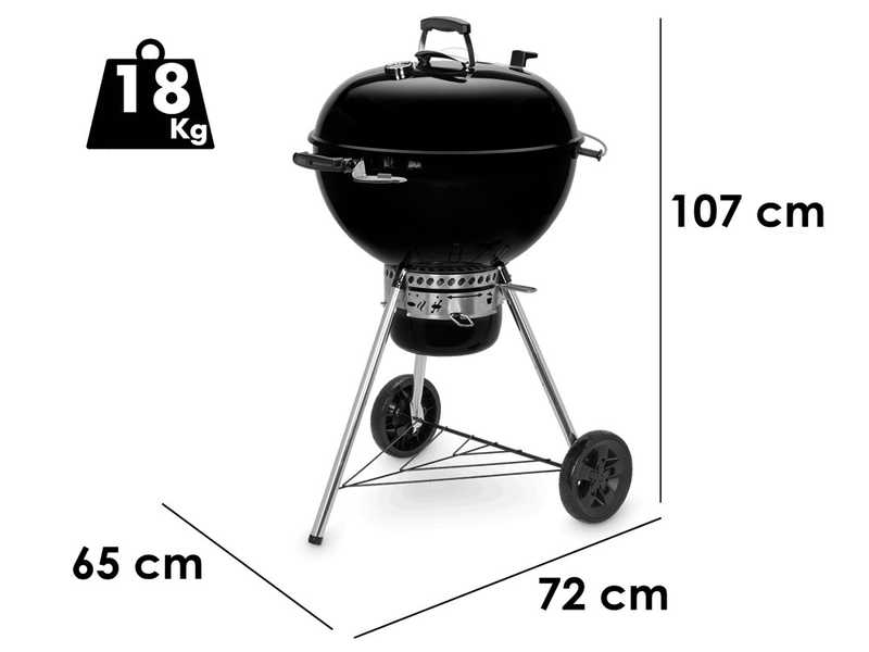 Weber Master Touch GBS E-5750 BLK - Barbecue &agrave; charbon