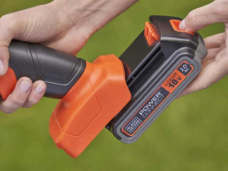 Black &amp; Decker B&amp;DBCSS18D1W - Cisaille &agrave; gazon et &agrave; haies &agrave; batterie 18V 2Ah + une batterie 18V 2Ah offerte