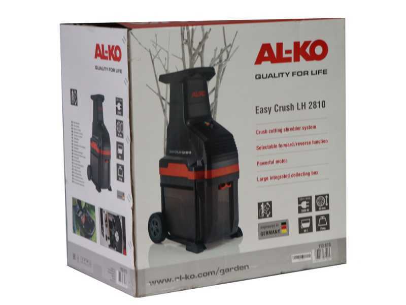 AL-KO Easy Crush LH 2810 - Broyeur &eacute;lectrique  - Coupe &agrave; rouleaux - Diam&egrave;tre max coupe 42 mm