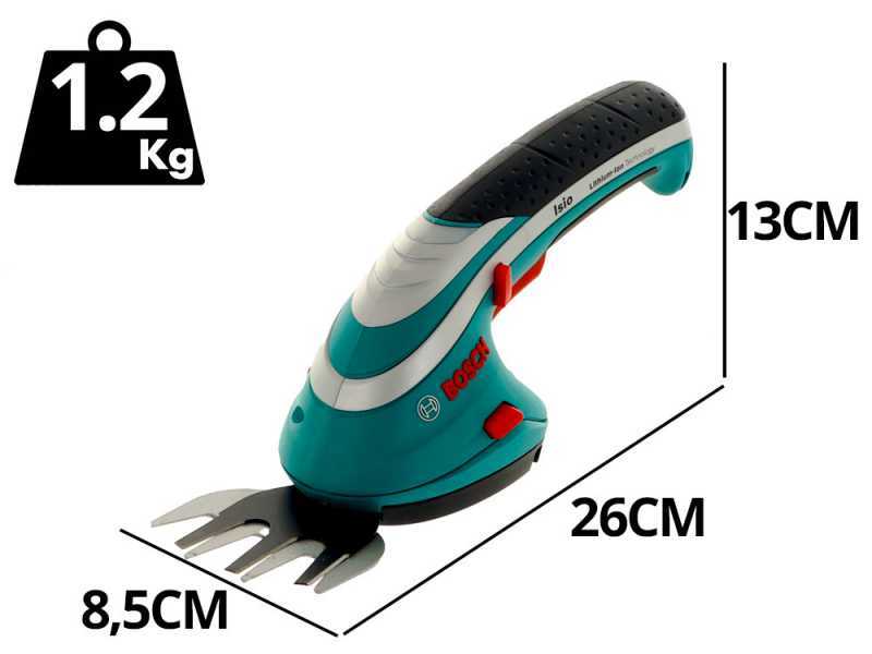 Bosch ISIO3 - Cisaille &agrave; gazon &agrave; batterie integr&eacute;e - 3.6V 1.5Ah