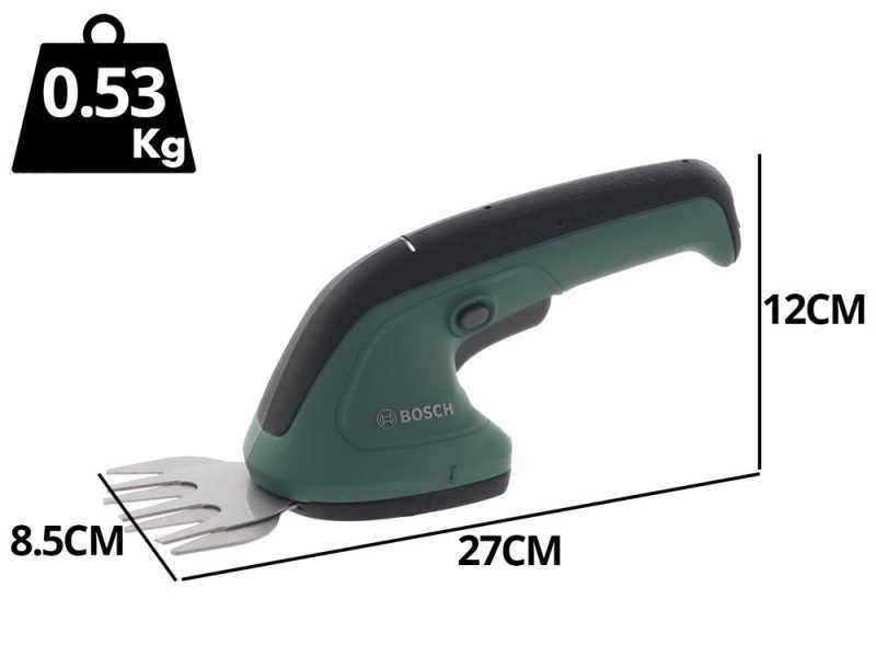 Cisaille &agrave; batterie pour pelouse Bosch EasyShear - Lame pour pelouse et lame taille-haies