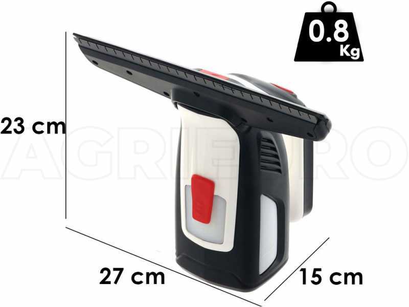 BOSCH GlassVAC Solo Plus - Nettoyeur de vitres &eacute;lectrique &agrave; batterie - avec une t&ecirc;te, vaporisateur et chiffon en microfibre