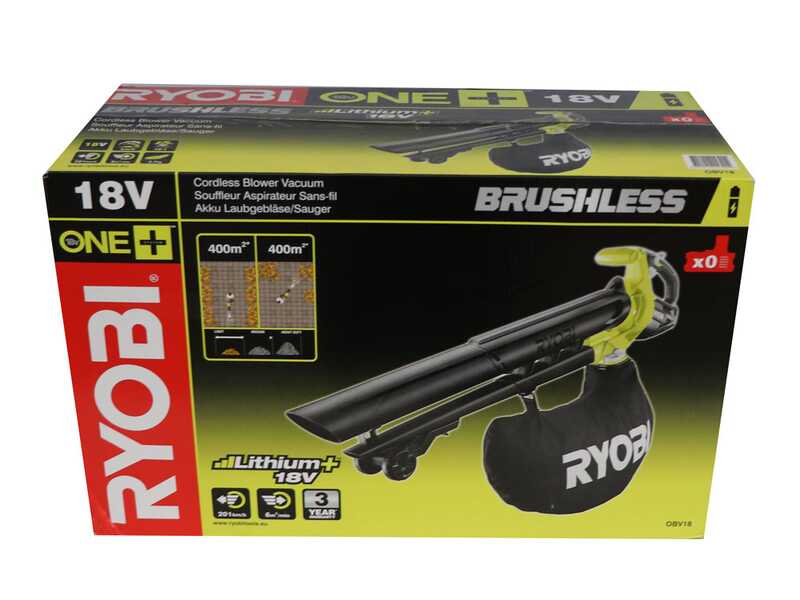 RYOBI OBV18 - Souffleur aspirateur et broyeur sans fil - SANS BATTERIE NI CHARGEUR