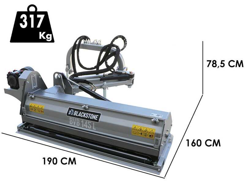 BlackStone BVL 145 L - Broyeur d'accotement lat&eacute;ral pour tracteur - S&eacute;rie l&eacute;g&egrave;re